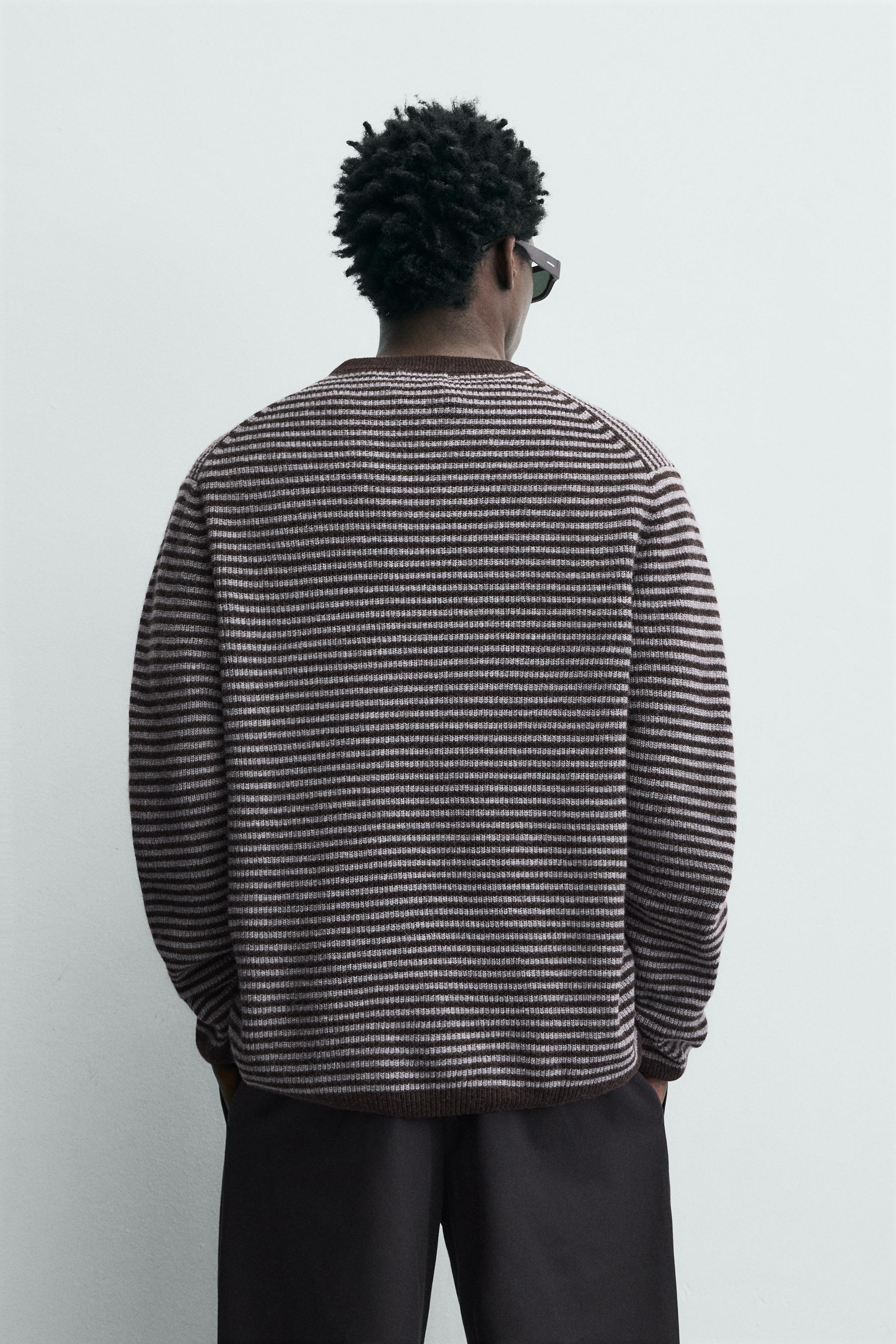 STRIPED WOOL BLEND JUMPER